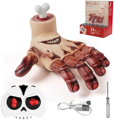 Animatronic crawling hand with sound and light