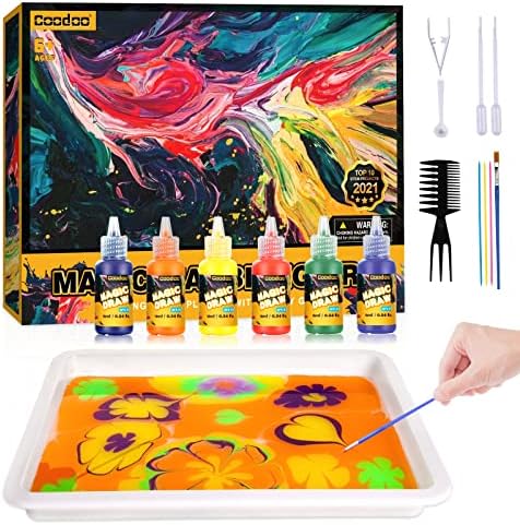 Water marbling paint kit